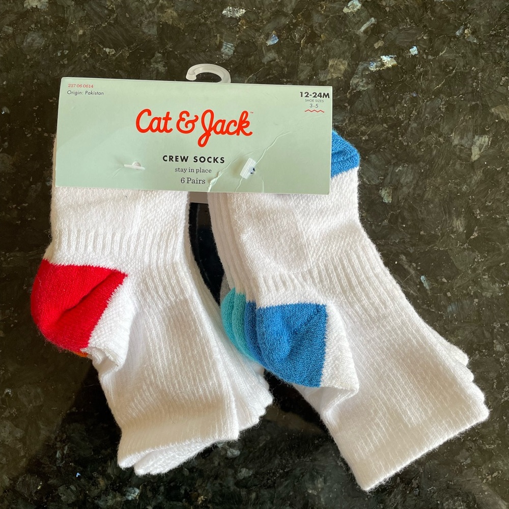 Cat & Jack socks - infant 12-24m